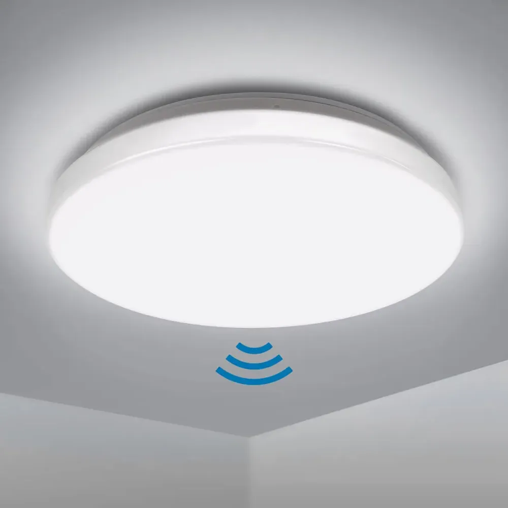 18W LED Microwave Sensor Ceiling Light - White
