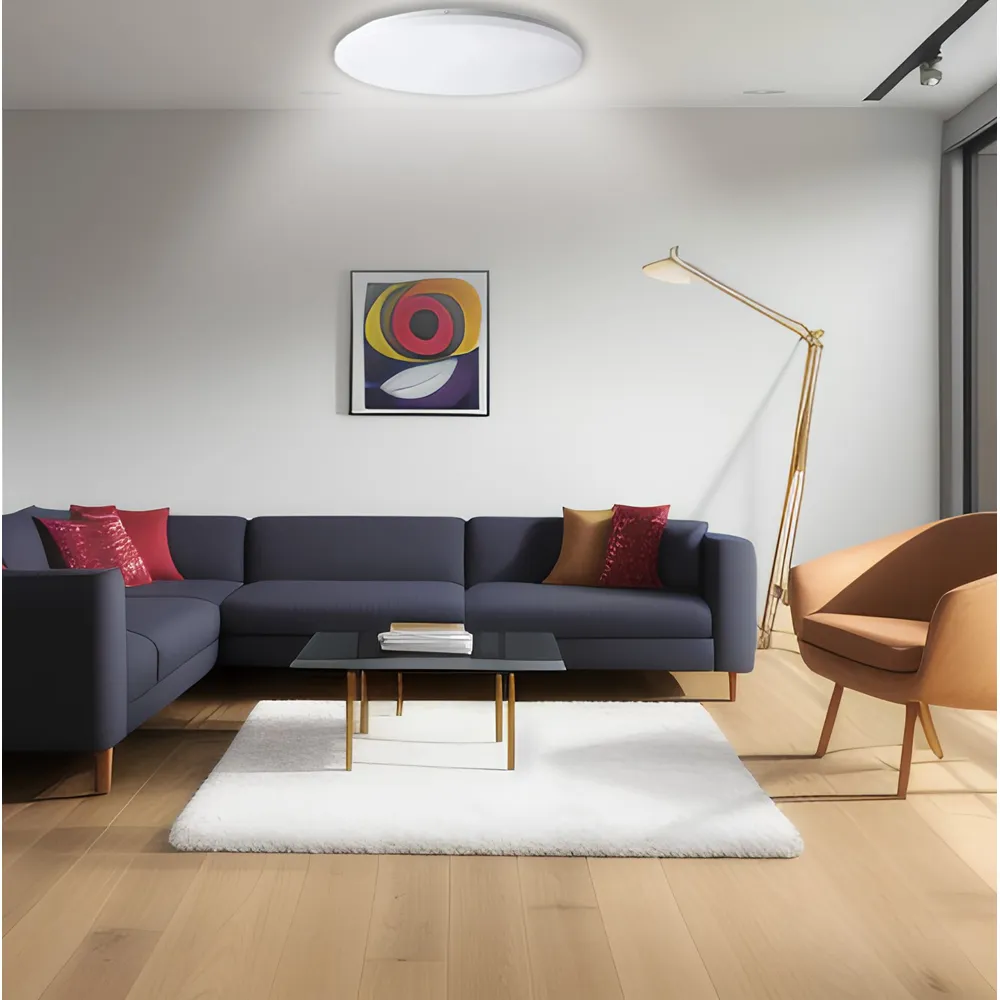 18W LED Microwave Sensor Ceiling Light - White