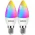 2 Pack E14 6W WiFi LED Smart Light Bulb - Multicolour