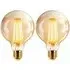 2 Pack E27 6W G125 Ball LED Light Bulb - Yellow