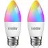 2 Pack E27 6W WiFi LED Smart Light Bulb - Multicolour