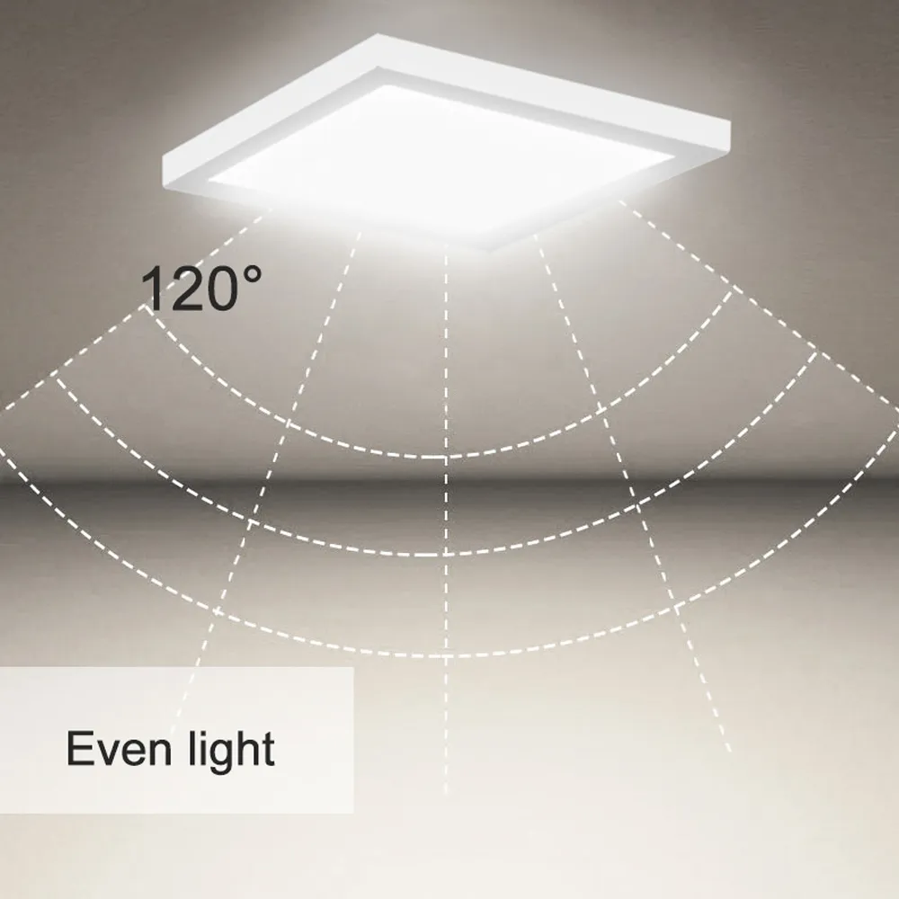 24W LED Square Surface Mount Ceiling Light - Cool White