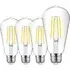 4 Pack 8W Vintage Filament Light Bulb - White