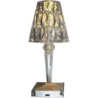 Acrylic Crystal Touch Control Dimmable Cordless LED Table Lamp