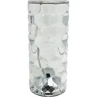 Cordless Cylindrical LED Desk Lamp with Crystal Texture