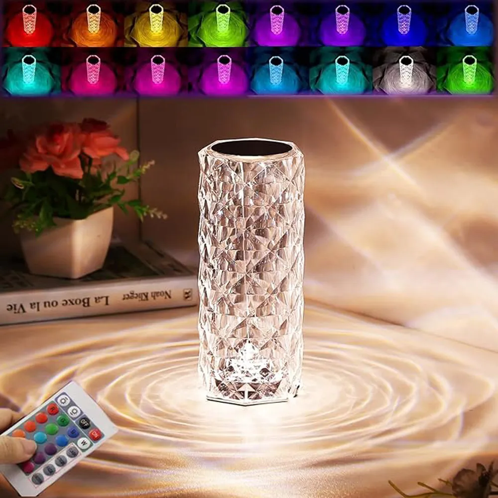 Cordless Cylindrical LED Desk Lamp with Remote Control