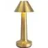 Cordless Mushroom LED Desk Lamp - Gold