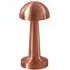 Cordless Mushroom LED Desk Lamp - Rose Gold