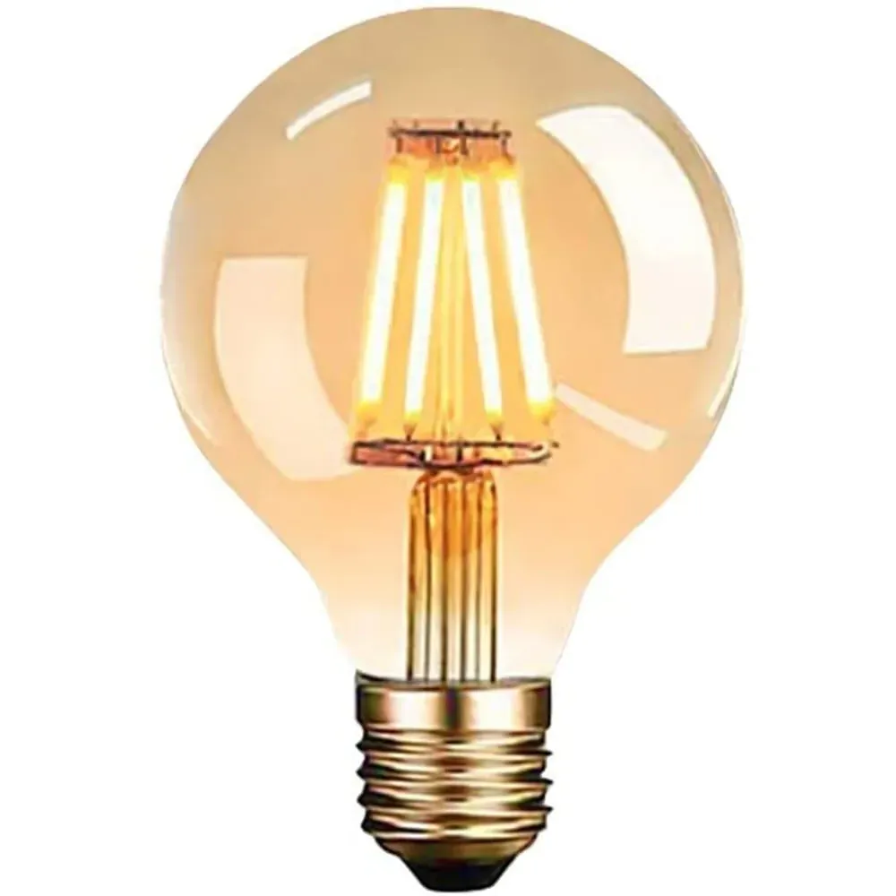 E27 6W G125 Ball LED Light Bulb - Yellow image