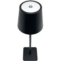 Rechargeable CCT LED Desk Lamp with Touch Dimmer - Black