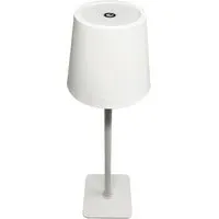 Rechargeable CCT LED Desk Lamp with Touch Dimmer - White