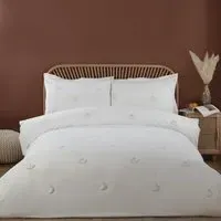 Pumpkin Super King Duvet Cover Set - White