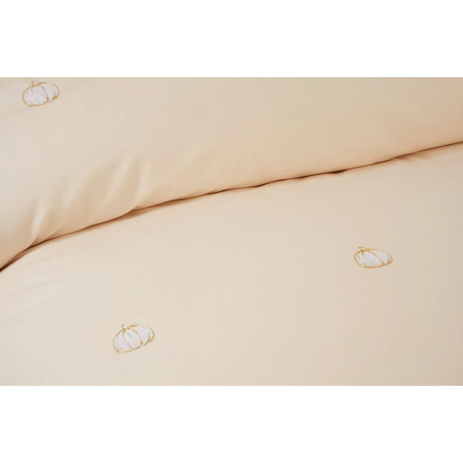 Pumpkins Super King Duvet Cover Set - Natural