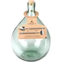 15L Glass Terrarium Bottle Set - Green