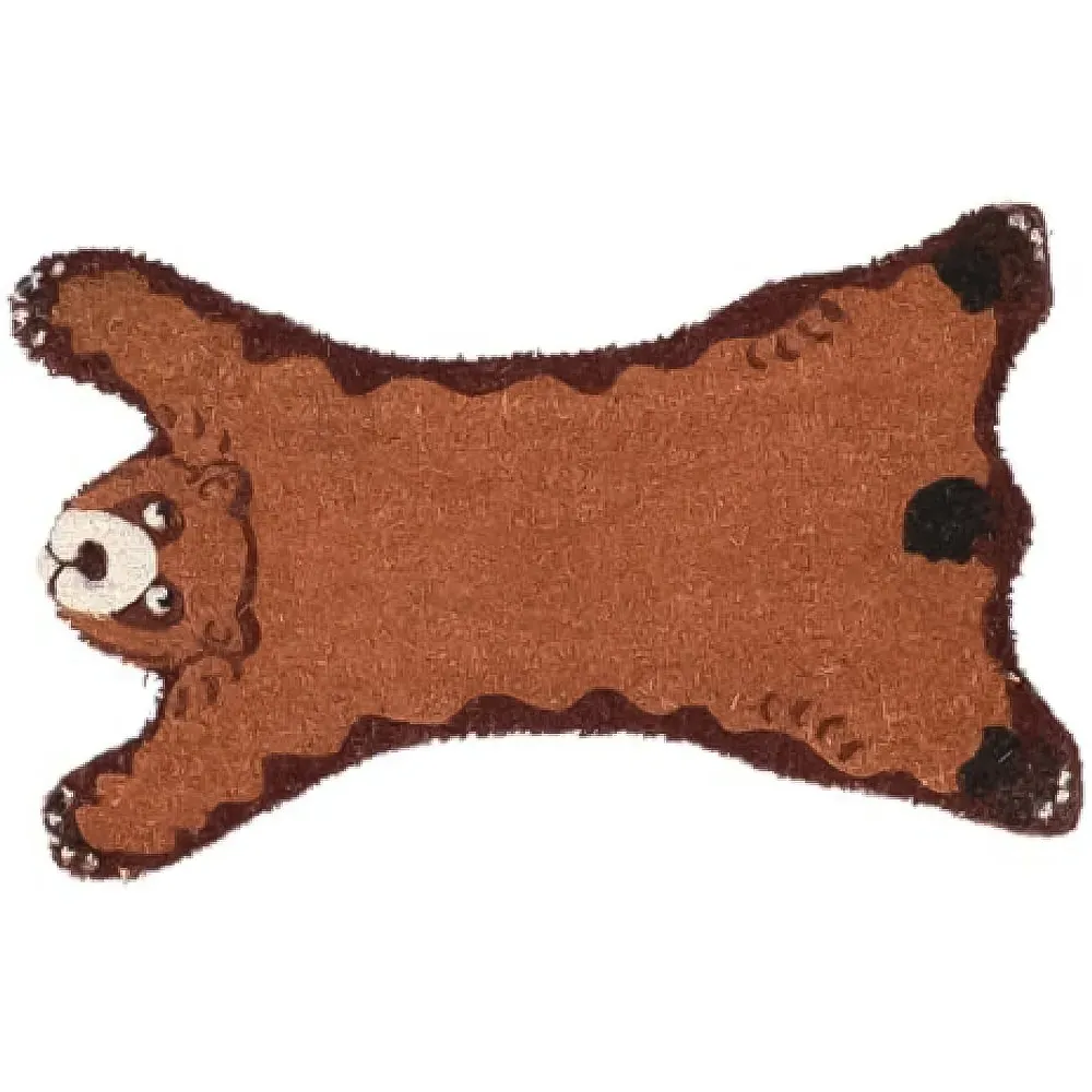 Bear Shaped Outdoor Doormat - Coir image