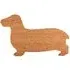 Dachshund Shape Coir Doormat - Brown