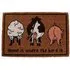 Home Is Where The Herd Is Coir Doormat 60x40cm