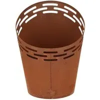 Lasercut Fire Bucket - Rust, Iron