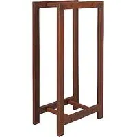 Medium Wood Storage Unit - Rust Finish, Iron