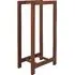 Medium Wood Storage Unit - Rust Finish, Iron