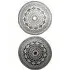 Round Decorative Outdoor Carpet - Black and White