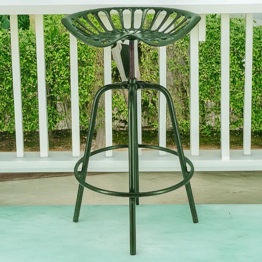 Tractor Barstool - Green, Cast Iron