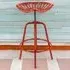 Tractor Height Adjustable Bar Stool - Red, Cast Iron