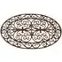 Victorian Cast Iron Oval Doormat - Brown