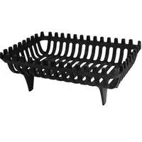 Large Cast Iron Log Basket - Black