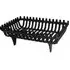 Large Cast Iron Log Basket - Black