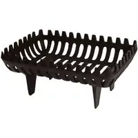 Small Cast Iron Log Basket - Black