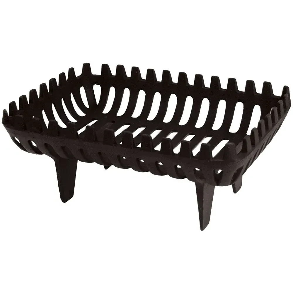 Small Cast Iron Log Basket - Black