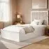 Airedale Single Ottoman Bed with Storage - White, Wood