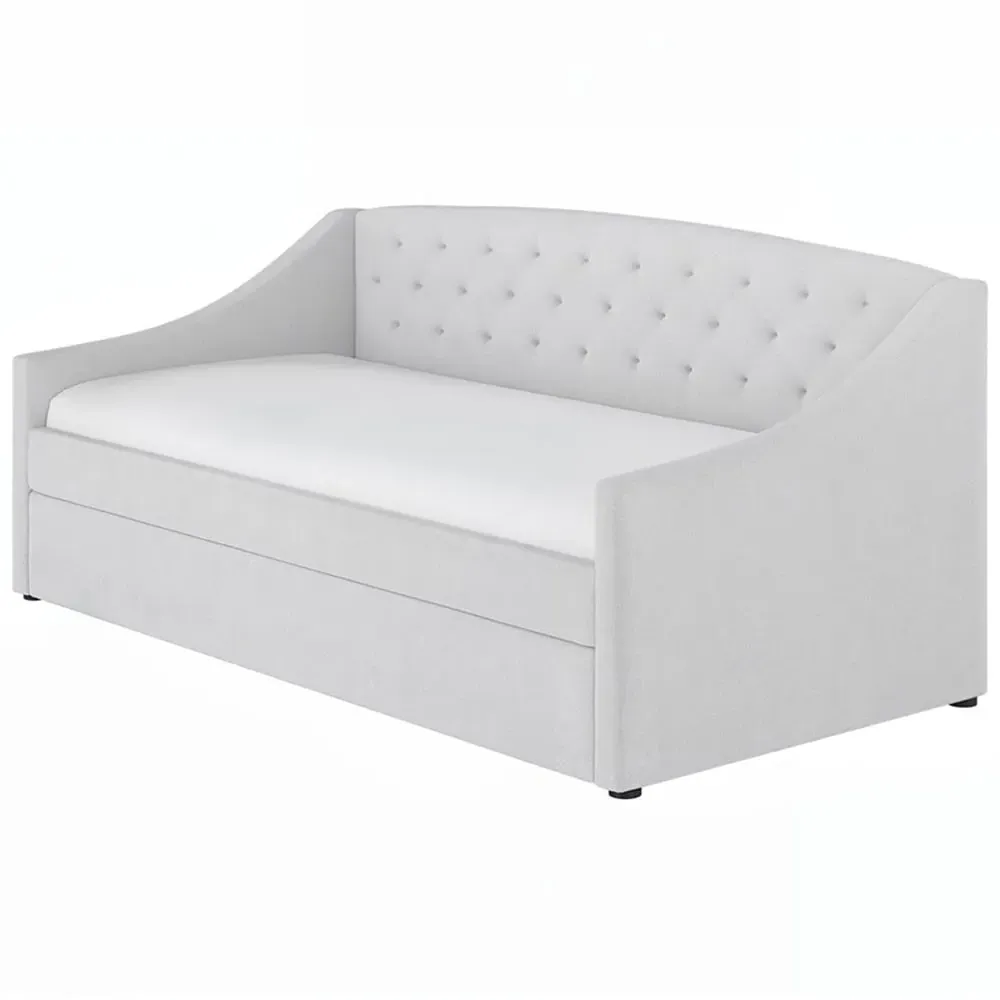 Aurora Daybed with Trundle - Cream, Boucle