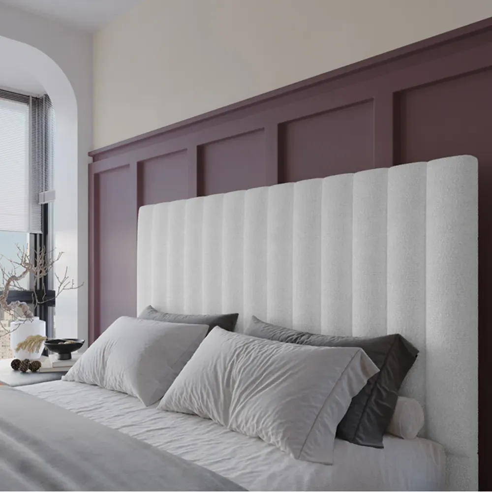 Everley King Size Ottoman Bed with Storage - Cream, Boucle