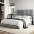 Everley King Size Ottoman Bed with Storage - Grey, Fabric