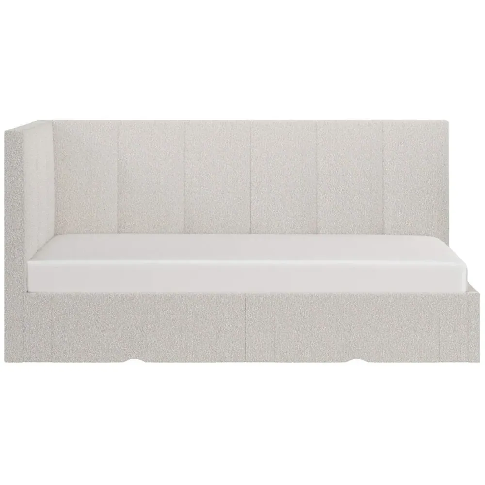 Harley Bed Frame with 2 Drawers - Cream, Boucle