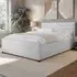 Heybrook Double Bed with 4 Drawers - Cream, Boucle