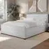 Heybrook King Size Bed with 4 Drawers - Cream, Boucle
