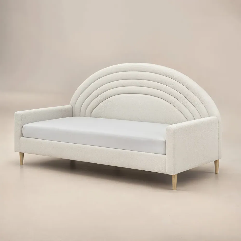 Noa Rainbow Day Bed - Cream, Teddy
