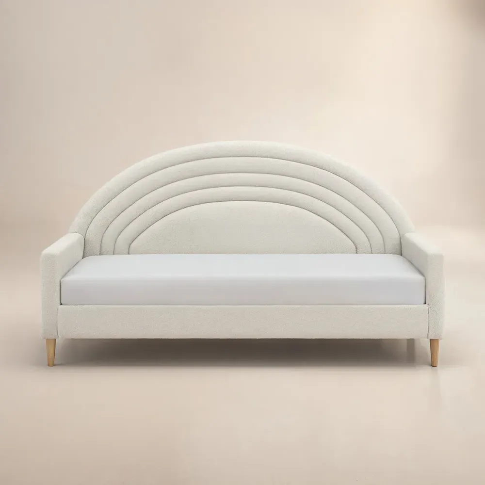 Noa Rainbow Day Bed - Cream, Teddy
