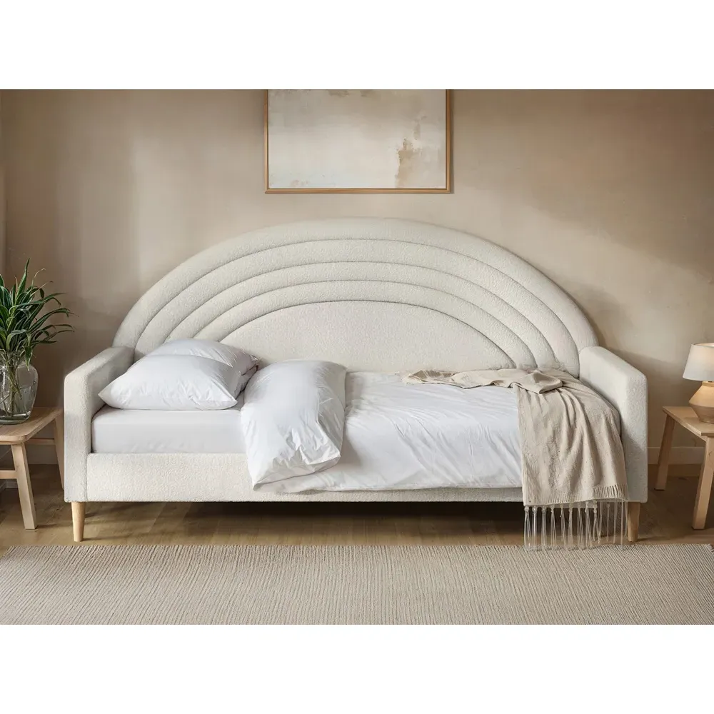 Noa Rainbow Day Bed - Cream, Teddy