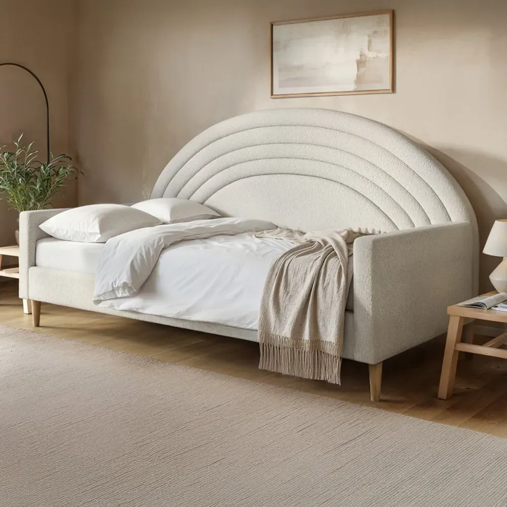 Noa Rainbow Day Bed - Cream, Teddy image