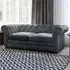 Ralph 2-Seater Chesterfield Sofa Bed - Grey, Velvet