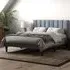 Riverside Double Bed Frame - Grey, Linen