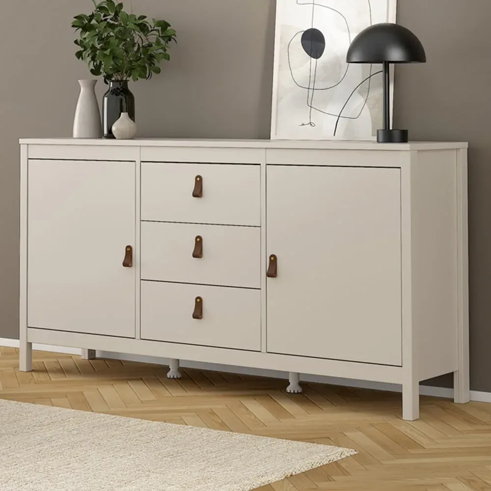 Barcelona 2 Door 3 Drawer Sideboard - Cashmere