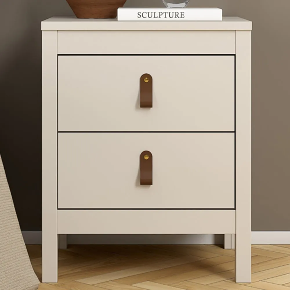 Barcelona 2 Drawer Bedside Table - Cashmere image