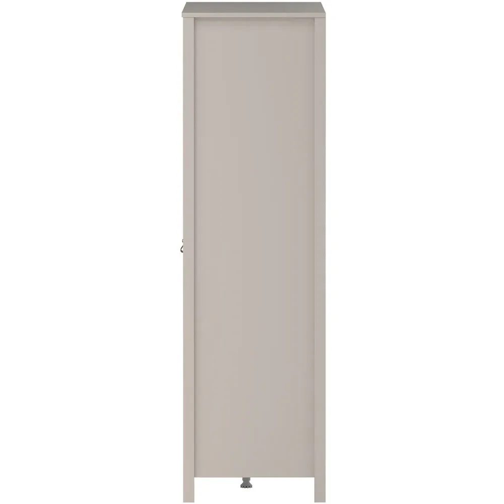 Barcelona 3 Door 2 Drawer Wardrobe with Mirror - Cashmere