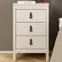 Barcelona 3 Drawer Bedside Table - Cashmere