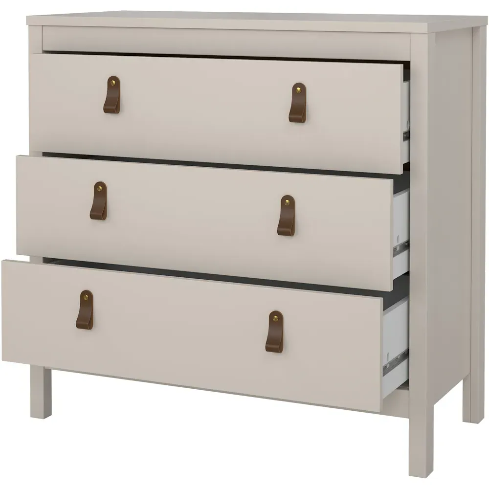 Barcelona 3 Drawer Chest of Drawers - Cashmere